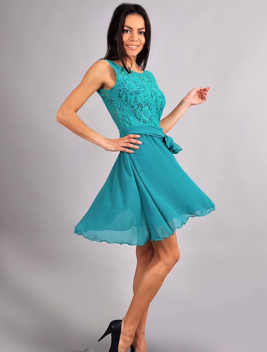 aqua-blue-wedding-dress-chiffon-bow-dress-lace-dress-circle