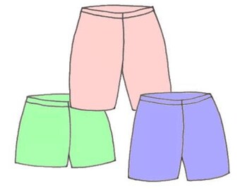 Plus Size Girls Elastic Waist Shorts PDF Sewing Pattern, Sizes 8-10-12