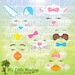 Easter Animal Faces SVG Bundle, SAVE, Bunny Svg, Lamb svg, Chick svg, Duck svg, Rabbit Svg, Commercial Use SVG, Clip Art, Cut, eps, dxf, png