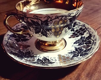 Rosina Bone China Teacup and Saucer made in England