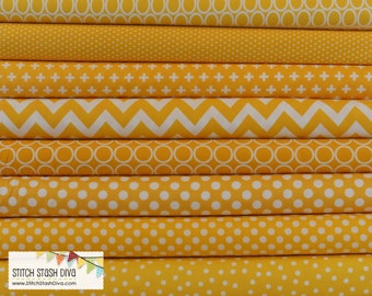 Yellow Bundle (8 Fabrics Total)