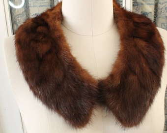 1950's Brown Mink Collar