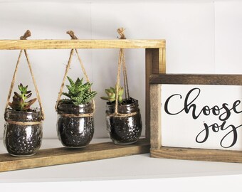 Succulent planter - rustic vase- plant holder - rustic decor vase - planter - plant hanger - flower vase small - flower vase for centerpiece