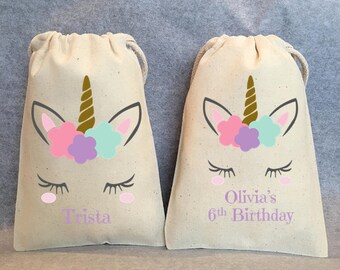 10- Unicorn Party, Unicorn Birthday, unicorn party favors, Unicorn bags, Unicorn favor bags, Unicorn party favor bags, Unicorn bag, 5"x8"
