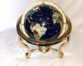 World Globe With Compass