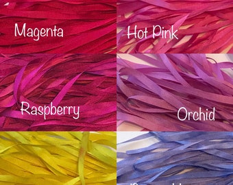 4 mm Hand Dyed Silk Ribbon