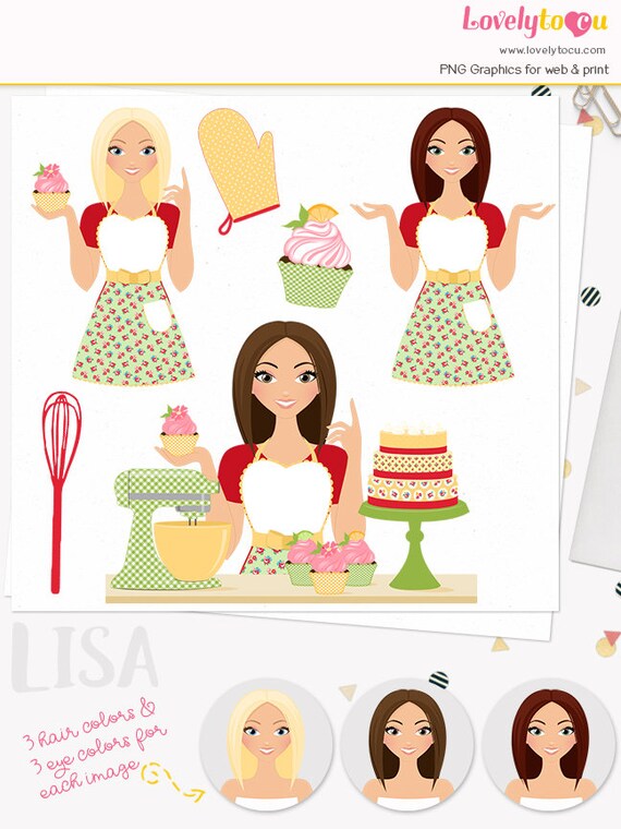 cupcake baker clip art cupcake baker clip art