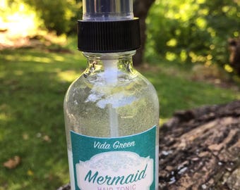 Mermaid Hair Tonic | Hair Elixir | Long Hair | Thick Hair | Vegan Hair Tonic | Beautiful Hair | Essential Oil Spray | Aromatherapy Spray