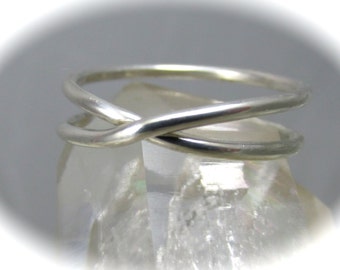 Infinity Ring, Eternity Ring, Sterling Silver Ring, Best Friend Ring, Sister Ring, Bridesmaids Gift, Gold Filled Eternity Ring