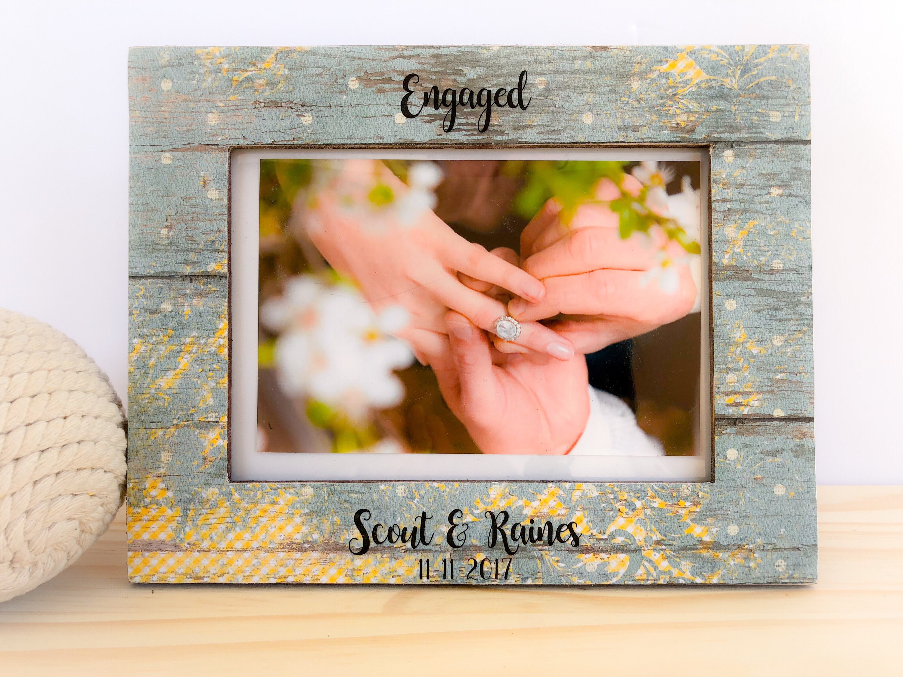 Engagement Picture Frame. Proposal frame. Engagement party