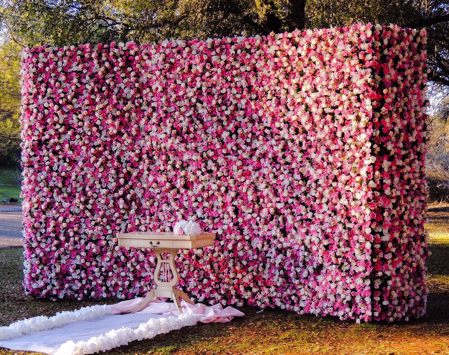 Silk Flower Wall Rental