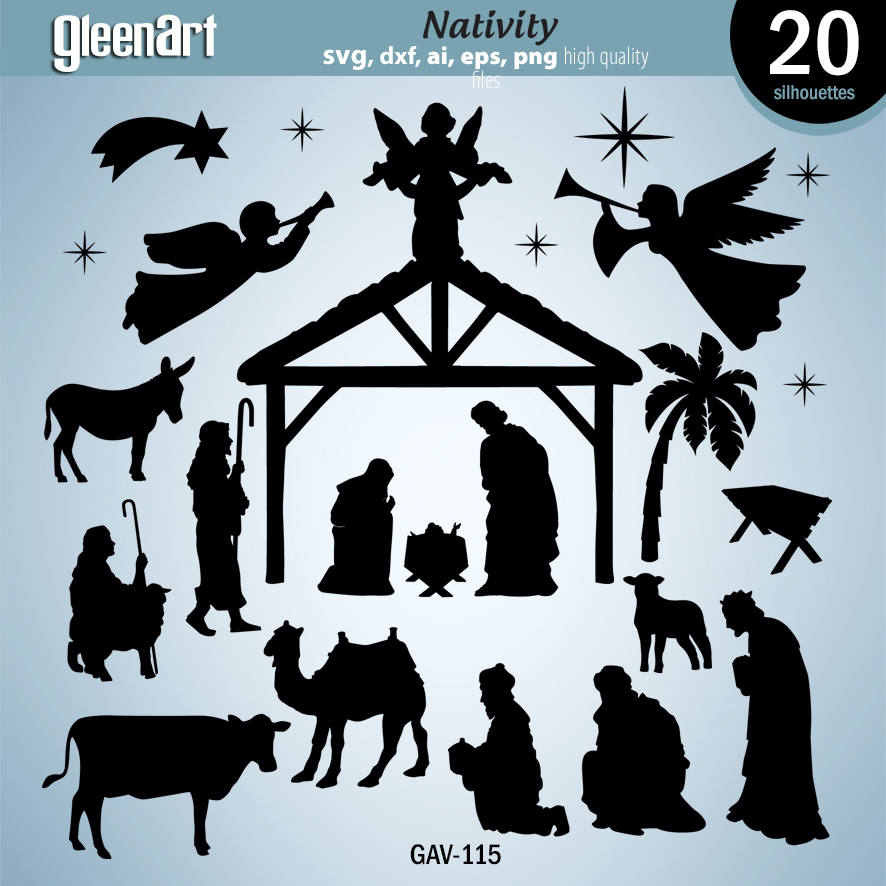 Download Free Svg Christmas Nativity Scene File For Cricut