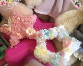 Fuzzy Stars Fairy Kei Lolita Hair Clip Barrette