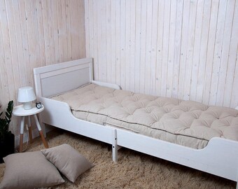 Ikea Sniglar Wool-Filled Mattress / Any size on request / All-Natural / Oeko-tex Certified Wool Filling / Cotton, Linen, Wool Fabrics