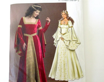 Pattern Medieval Dress, uncut pattern, Butterick B4571 pattern, Renaissance dress pattern, Renaissance Wedding dress, Wedding, 6-8-10-12