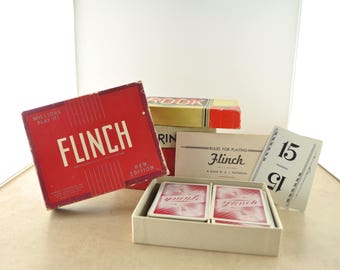 Vintage Card Games- Touring, Rook, Flinch