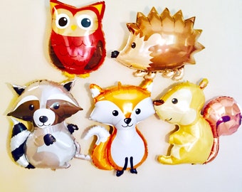 WOODLAND Animal Balloons, Woodland Baby Balloons, Woodland Animals, Woodland Baby Shower, Woodland Animals, Woodland Babies, Woodland Bday