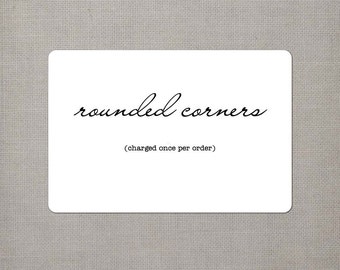 Rounded Corners - Order Add On