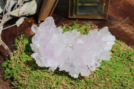 Large Amethyst Flower 9.1 oz., Raw Amethyst, Purple Crystal Cluster, Rare Amethyst Crystal, Amethyst Healing Crystal, Amethyst Flower