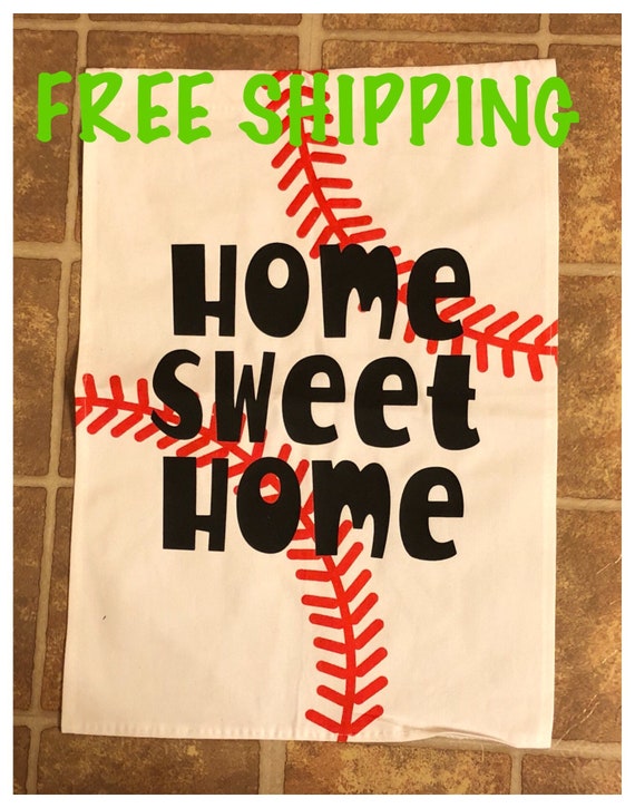 Baseball Garden flag Home Sweet Home