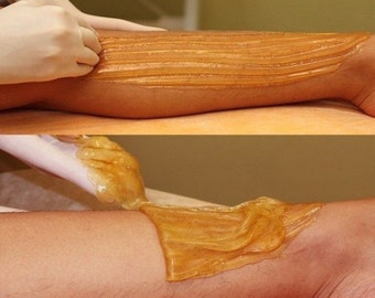 Vegan Sugar Wax. Organic Sugaring kit. Sensitive skin - Bikini Wax - Brazilian Wax - Full body Natural Hair removal