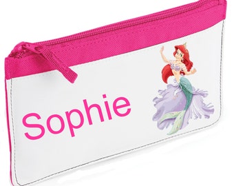 Personalised Princess/Little Mermaid Pencil Case