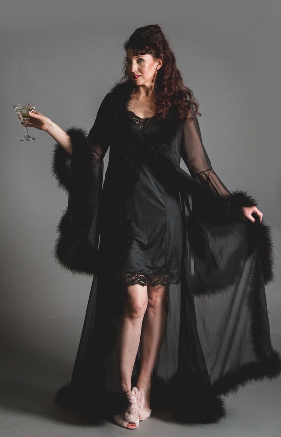 marabou gown