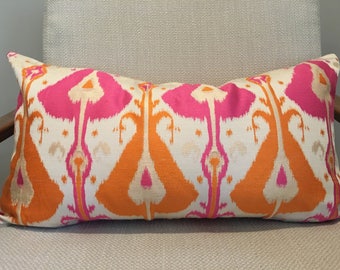 White - Pochampally Ikat Weave Cushion Cover 28