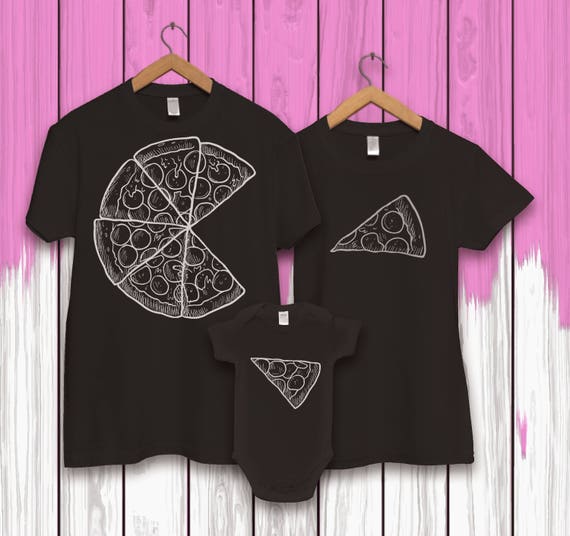 Family tshirt set Pizza family for Dad pizza