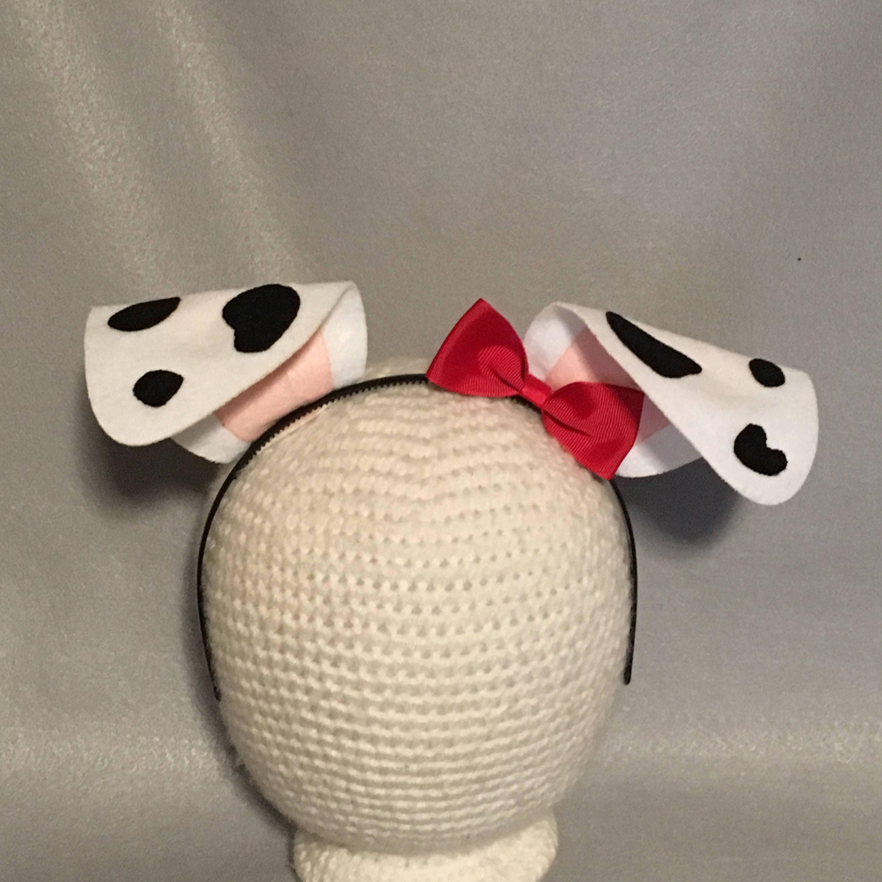 Puppy Dog Ears bow birthday party favors Dalmatian Dalmation