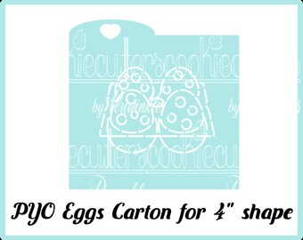 Eggs Carton Stencil - Digital File - Easter Cookies - Kids - Cookies - PYO - Print your own Stencil