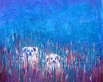 PEEK-A-BOO, Original Acrylic Painting by Joyce Manett