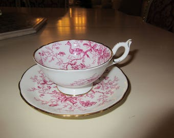 ENGLAND COALPORT TEACUP and Saucer Set