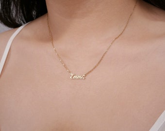 Tiny Name Necklace - Dainty Name Necklace - Mini Name Necklace - Bridesmaid Gift - Gift for Moms - Graduation Gift - Handmade in New York