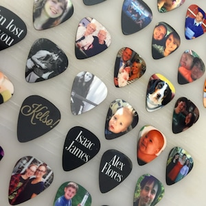 Custom Guitar Pick, Photo Guitar Pick, Fathers Day, Personalized Guitar Pick, Guitar Picks, Guitarist Gift Idea