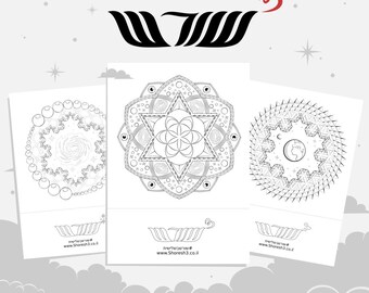Shoresh3 Cosmic art mandalas Coloring book