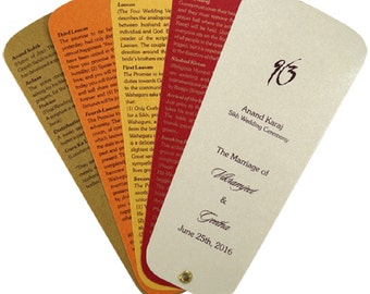 Set of 50 Wedding Booklet