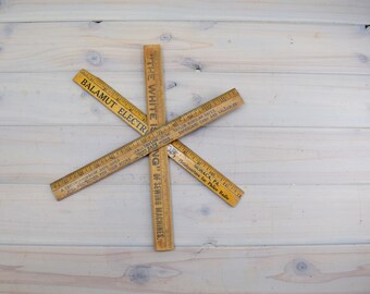 Vintage Rulers, School Rule, Unique Ruler, Industrial