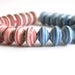 Paper Bead Jewelry Supplies - Paper Beads - Hand painted - Lot of 32 - #1837
