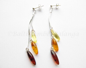 Baltic Amber Dangle Earrings