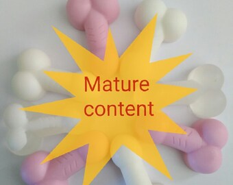 Bag of dicks, Small penis shaped soap set of four, bachelor party, bachelorette party, novelty gift, gag gift, adult party favor