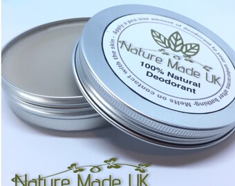 100% Natural Deodorant that really does work! 7 plant oils & clay Nourishing, protecting, detoxing skin. Zero waste no parabens. Vegan safe.