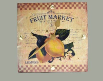 Decorative Wall Clock "LEMONS"