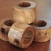 Custom listing for Laurie - Napkin ring set - Choke Cherry wood - 6 pc.set
