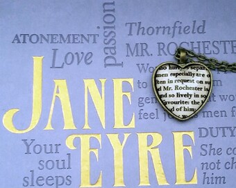 Jane Eyre by Charlotte Bronte Mr. Rochester Necklace or Key Ring