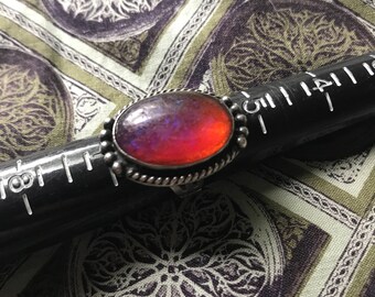 Vintage Dragons Breath Sterling Silver Ring 6.5