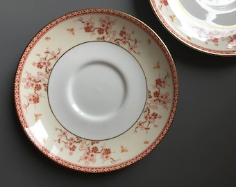 Wedgewood Malabar Pattern set of 2 orphan tea cup saucers | Vintage