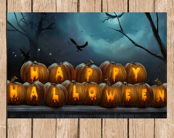 Halloween Vinyl Backdrop