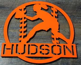 Softball Award, Team Award, Coach Gift, Senior Gift, Softball. Personalized by color and personalized name. 6", 12", 24" Sizes.