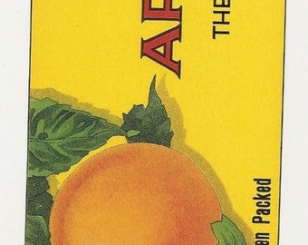 12 Old different APRICOT / CHERRIES Crate Labels